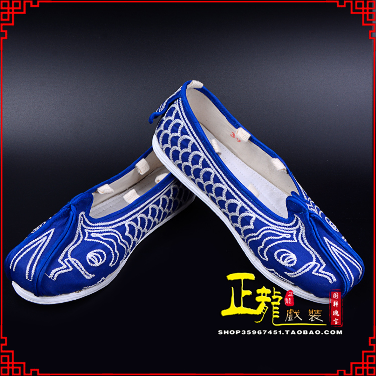 信宜戏鞋舞台演出鞋水路英雄三义斋布底鱼鳞洒