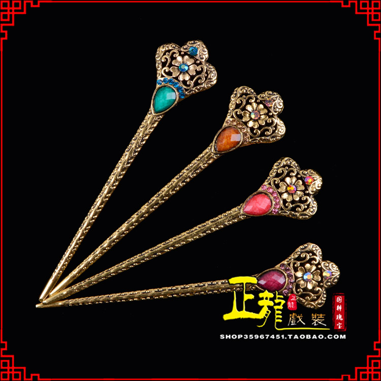 信宜头饰老旦青衣员外夫人簪子 老旦发簪