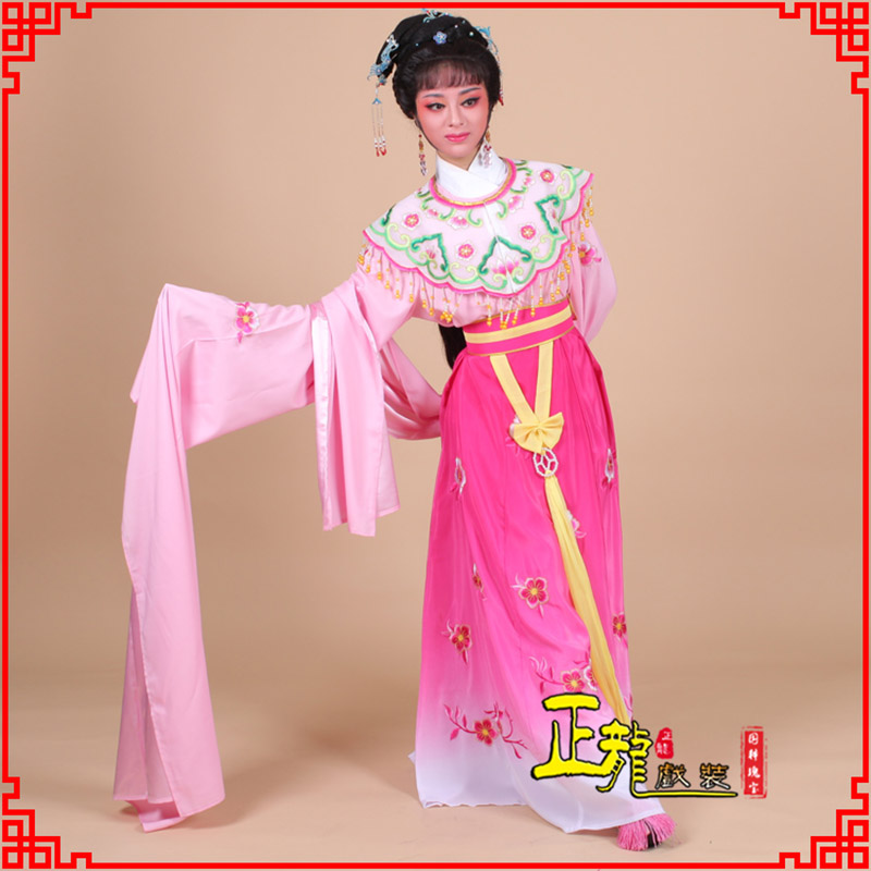 信宜水袖青衣练功花旦服 梅花古装衣